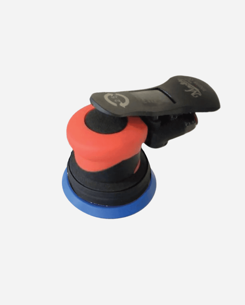 בטיחות תעשייתית 5 אינץ' Air Palm Sander, 11000RPM, 0.2 גודל מסלול, כרית וו ולולאה, מערכת קולט אבק מרכזית