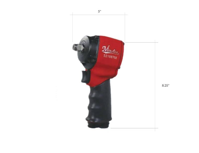 Master Palm 1/2" Ultra Compact Small Air Impact Wrench - 650 Ft/lb - 881 Nm/preorder - 68660 - USD $245 - Master Palm Pneumatic