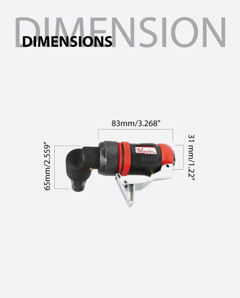 a drill is shown with measurements for the drill